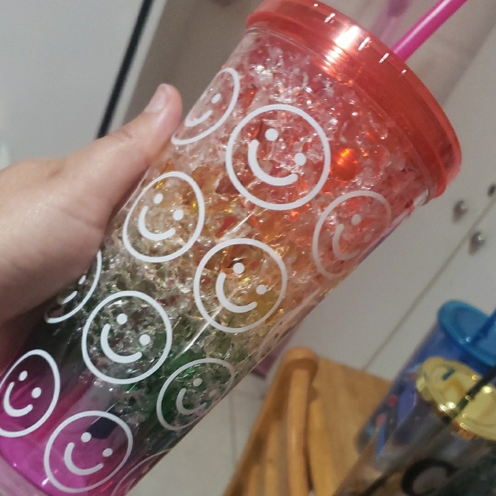 Colorful Smiley Face Party Tumbler